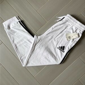 Adidas Women’s Track Pants, White and Black Joggers